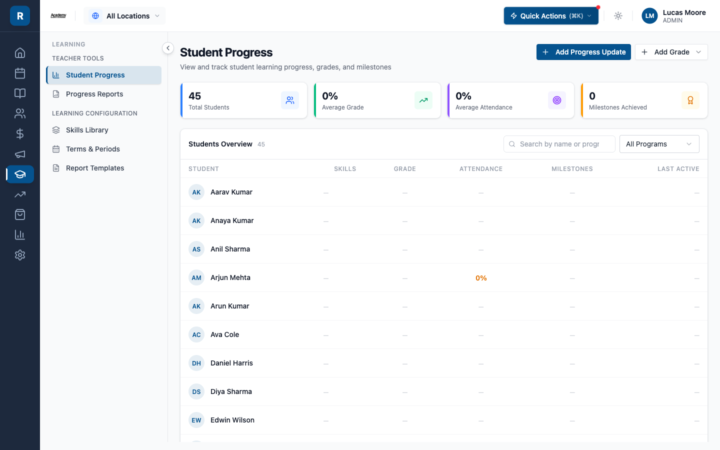 Student Progress & Reports